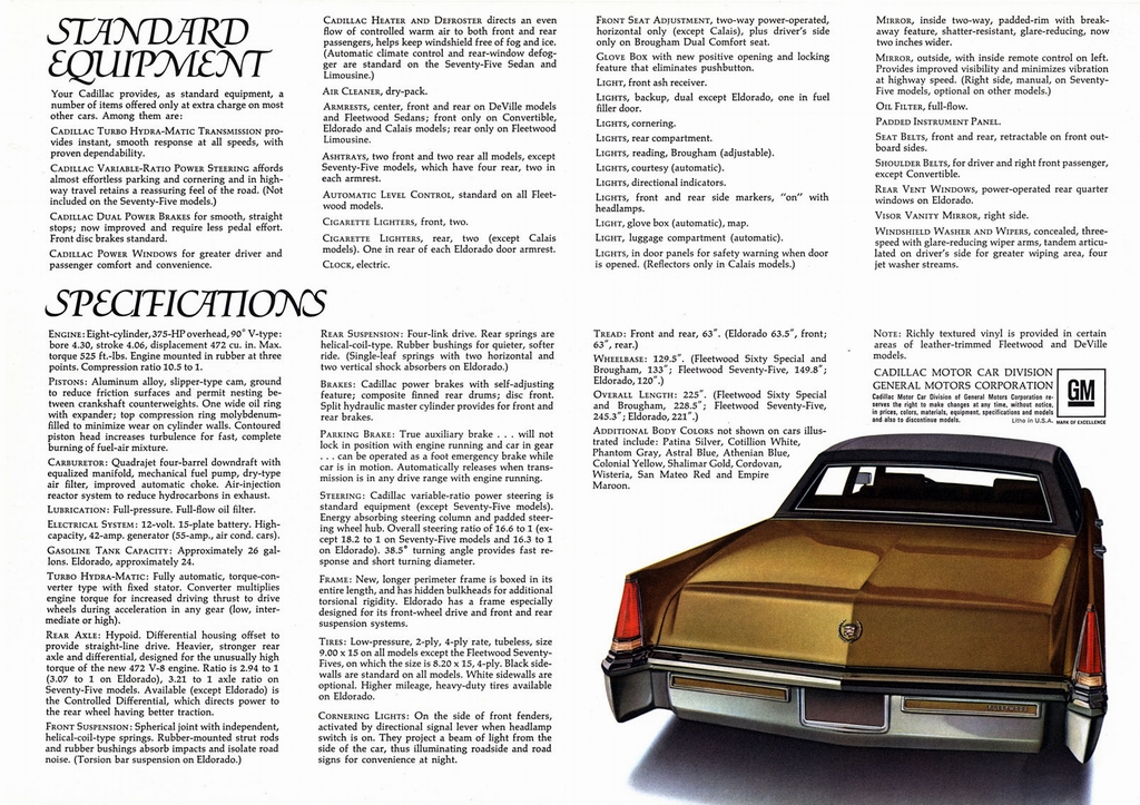 1969 Cadillac Prestige Brochure Page 23